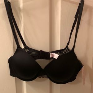 NWT Very Pretry 34A Black Underwire Bra
